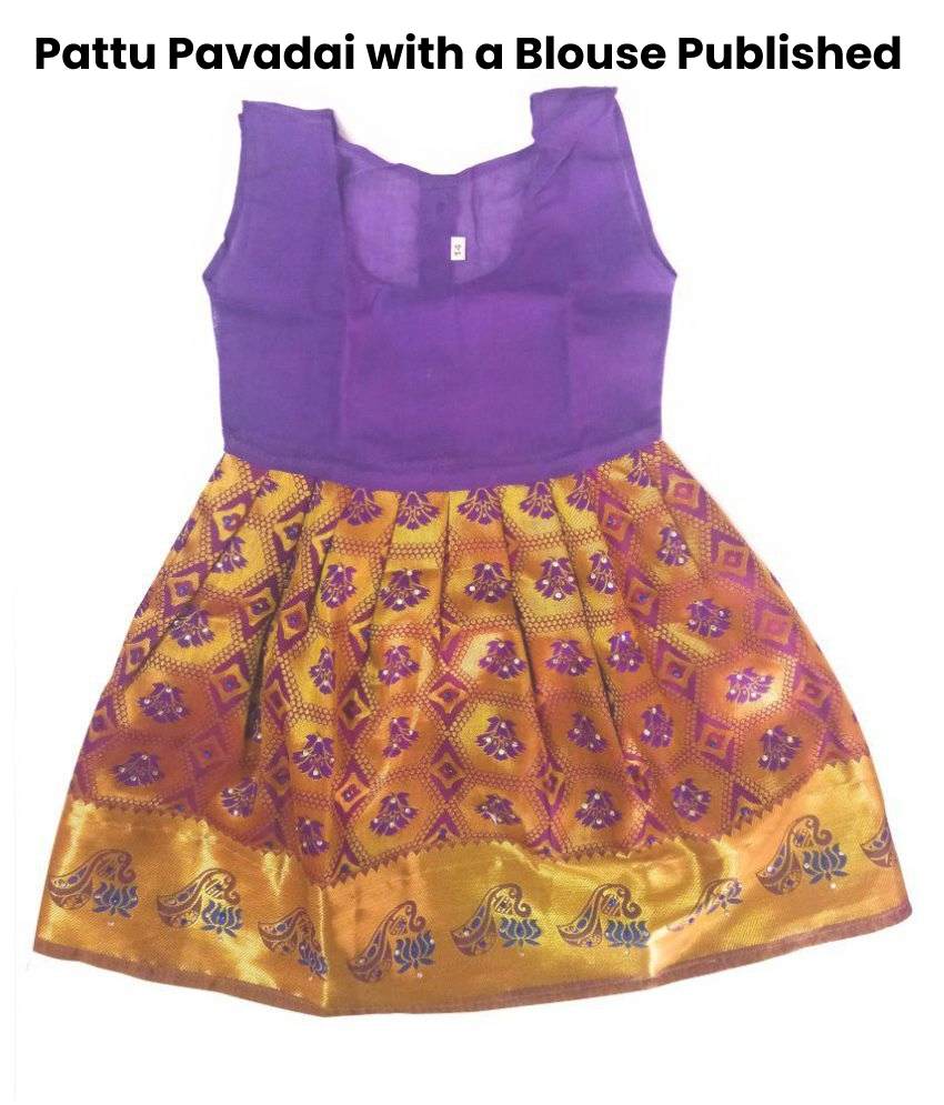 1. Pattu Pavadai with a Blouse Published