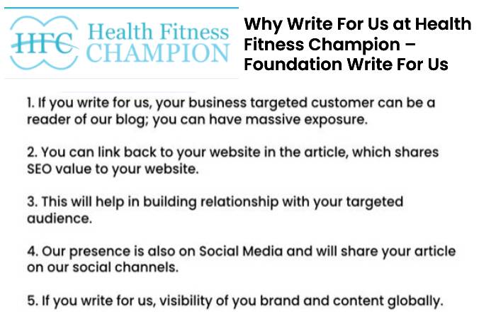 Foundation Write For Us