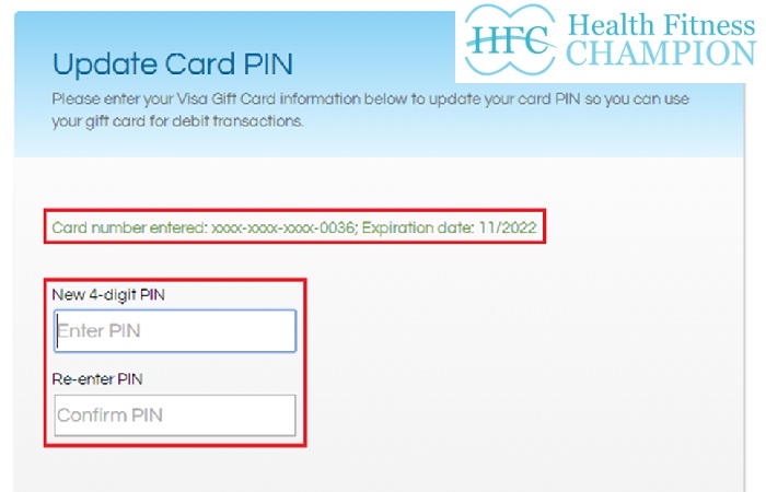 Change your pin