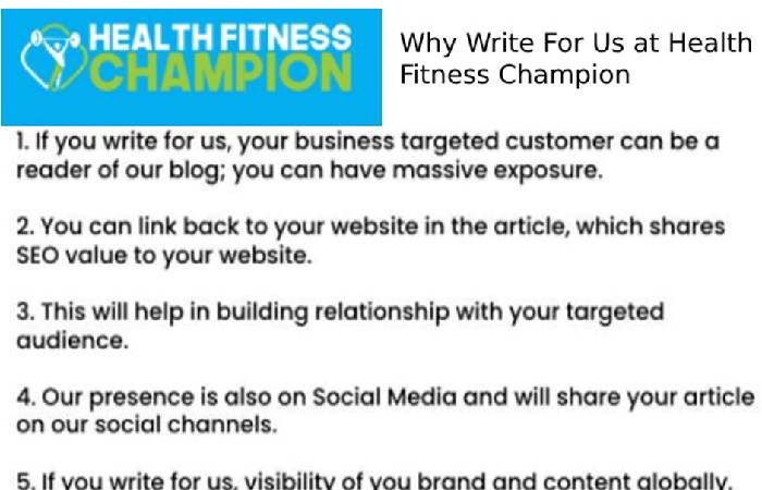 Why Write For Us at Health Fitness Champion – Spiritual Wellness Write For Us