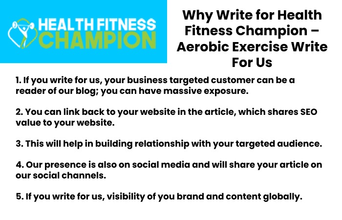 Why Write for Health Fitness Champion – Aerobic Exercise Write For Us