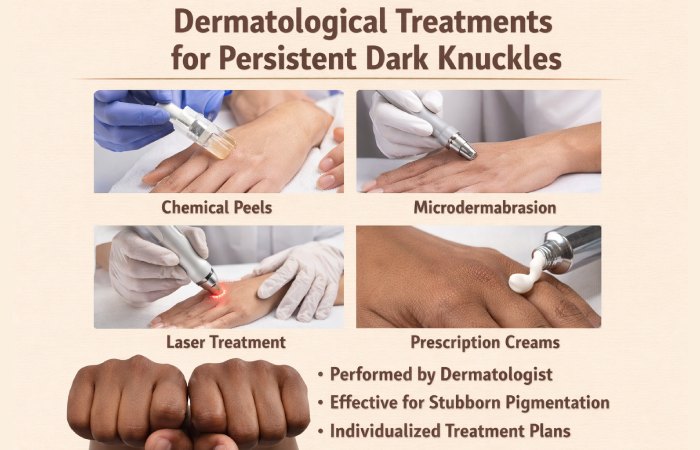 Dermatological Treatments for Persistent Dark Knuckles